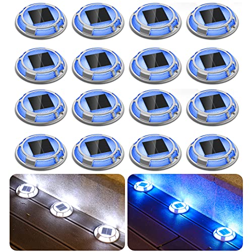 Solar Driveway Lights Dock Lights Waterproof 16 Pack (16 Count)