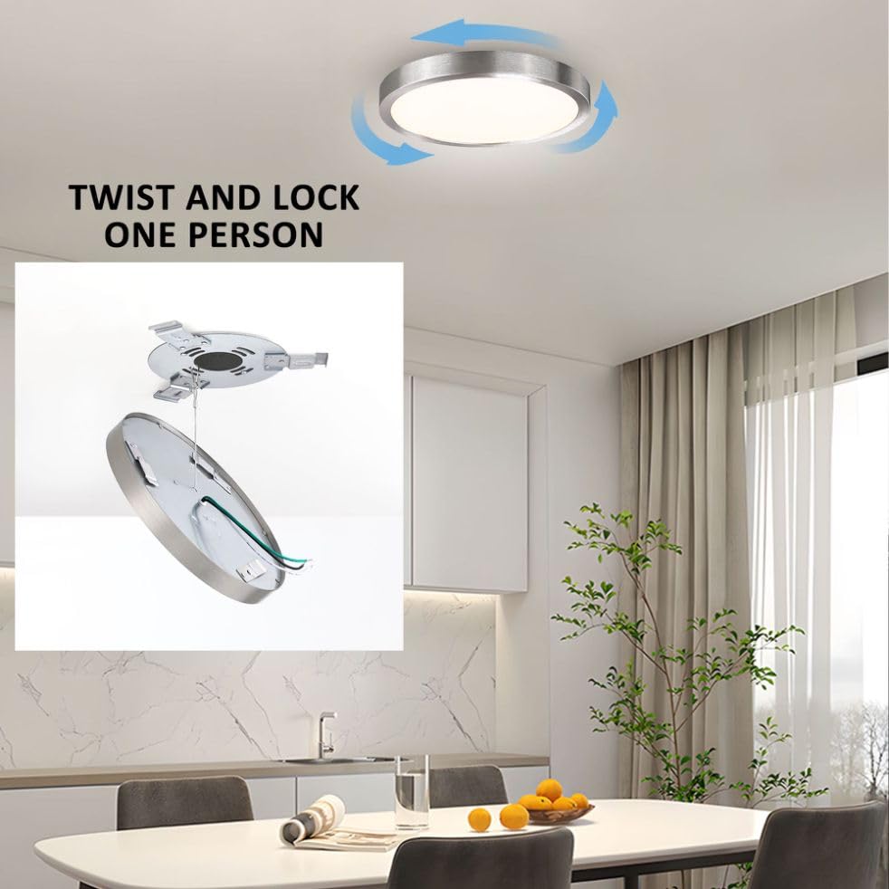 10 Inch LED Flush Mount Ceiling Light Fixture