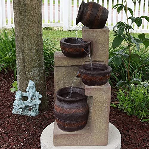 Sunnydaze Cascading Terra Bowls 30