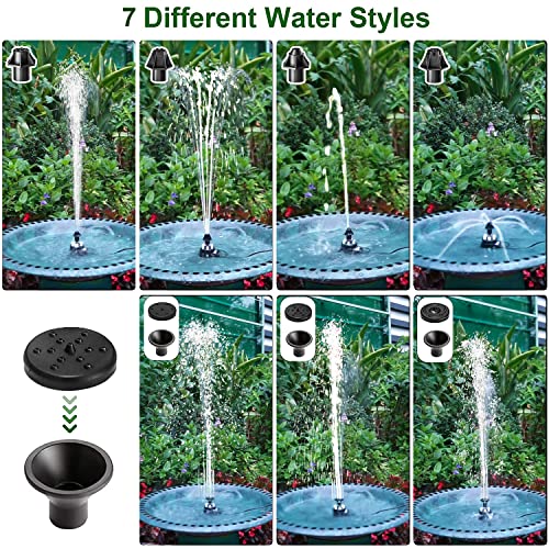 24 Hours Working Bird Bath Fountains Plug