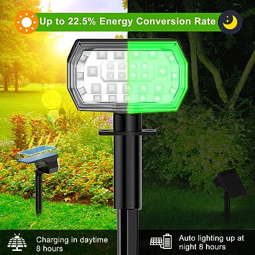 Solar Spot Lights Outdoor Color Changing (8 Count)