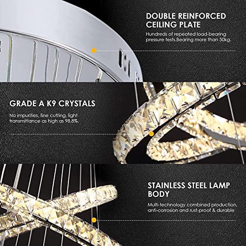 Modern Crystal Chandeliers for High Ceilings