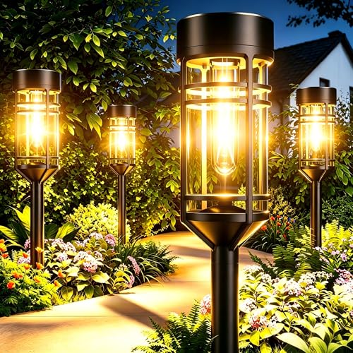 Amzarp 8 Pack Solar Garden Lights