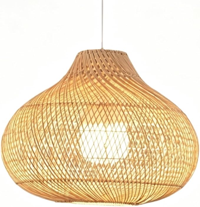 Retro Zen Wabi-sabi Rattan Pendant Light,Hand-Woven Lantern Chandelier,Adjustable Height Wicker Hanging Lamp,Metal Dining Room Fixture for Bedroom Tea Room Hotel Coffee Shop Kitchen Island