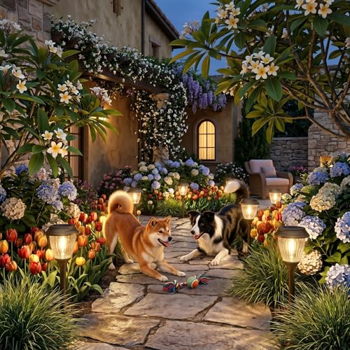 Solar Pathway Lights Outdoor 6 Pack (6 Count)