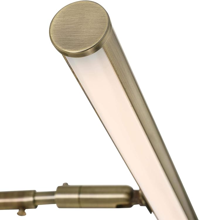 Westinghouse 7500700 7 Inch, 2 Watt Adjustable LED Picture Light, Antique Brass Finish, 3000K, White