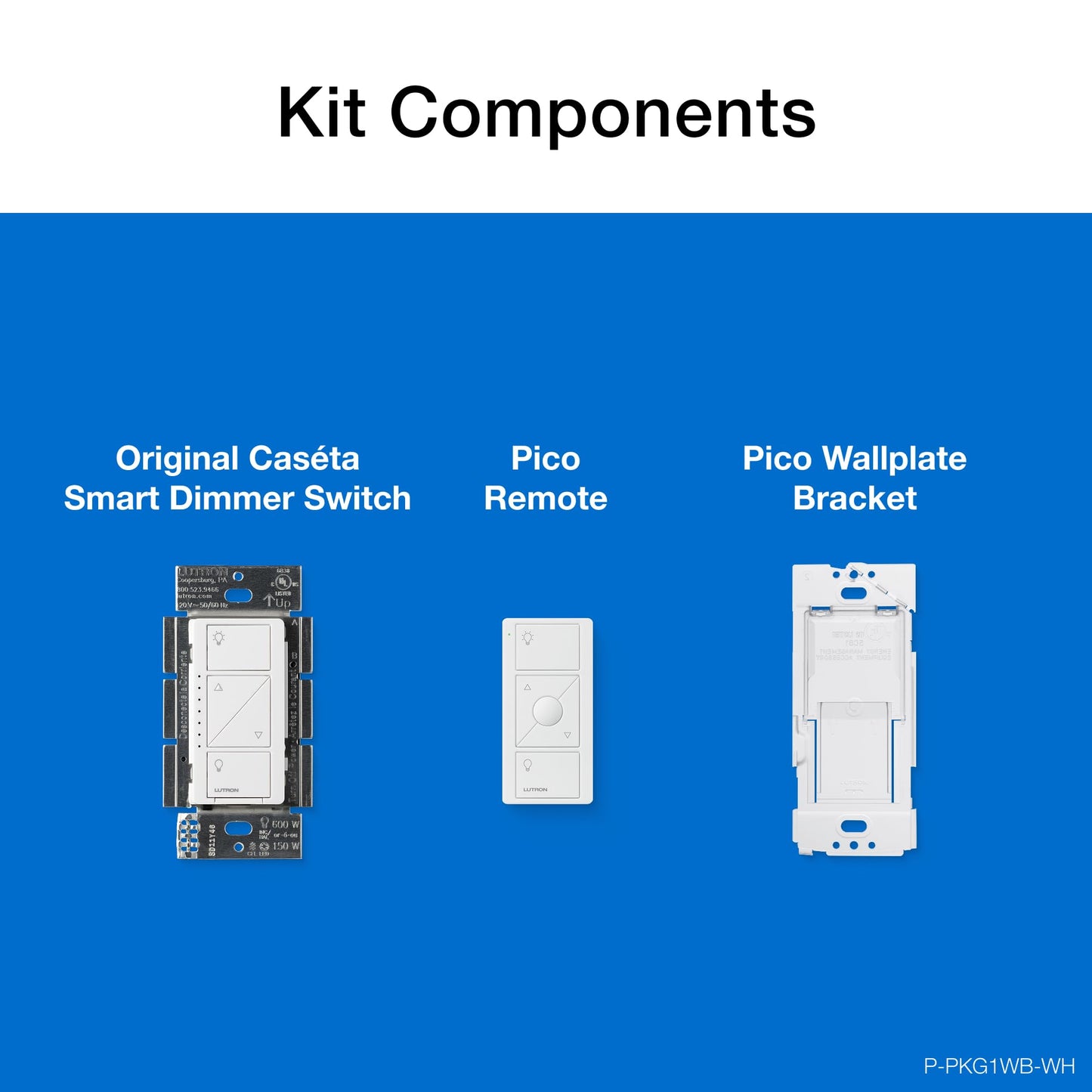 Caseta 3 Way Smart Dimmer Kit; LED Dimmer