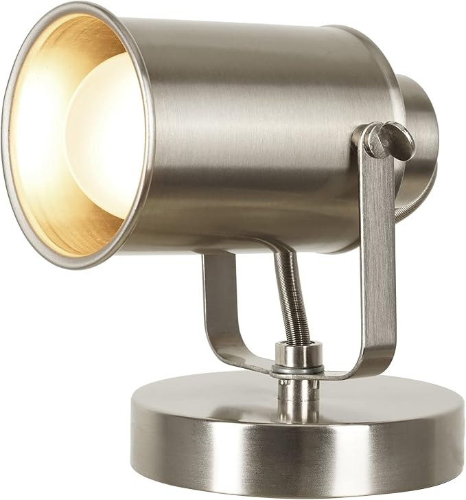Catalina Lighting Modern Multipurpose Spotlight Desk or Wall Mount Accent Lamp, 6", Brushed Nickel, Pack of 1