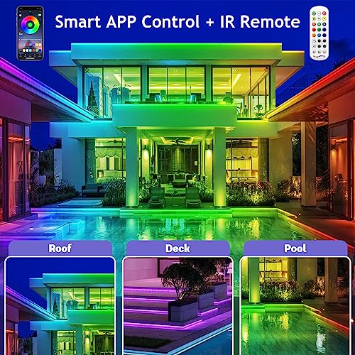 200ft Outdoor LED Strip Lights Waterproof 1 Roll