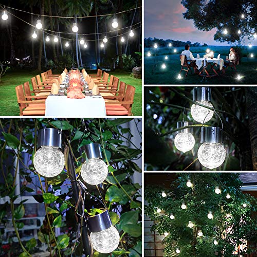 12Pack Outdoor Hanging Solar Lights (12 Count)