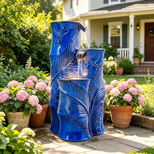 Autodaya 25" Tropical Outdoor Fountain