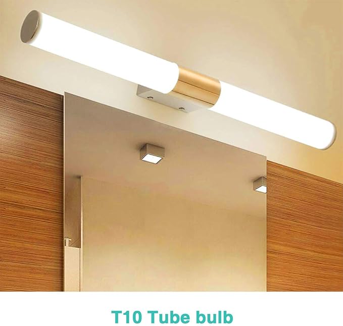 XININSUN T10 Frosted LED Bulbs Warm White 2700K,Dimmable 6W LED Tubular Edison Bulbs 60 Watt Equivalent,600LM, E26 Medium Base Lamp Bulb for Desk Lamp, Pendant Lights. (3-Pack)
