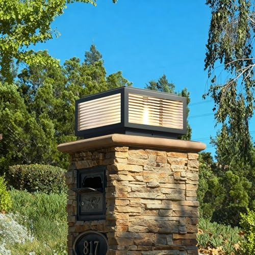 Solar Outdoor Post Light 12X12in