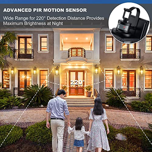 Motion Sensor Outdoor Wall Lantern
