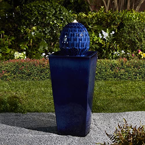 Ceramic Outdoor Water Fountain with LED Light