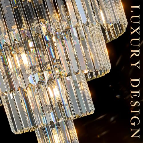 24" Modern Crystal Chandeliers