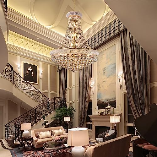 28" W 15 Light Luxury Foyer Chandeliers