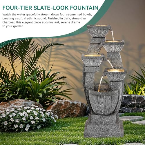 40.5" Outdoor Fountain LED 4