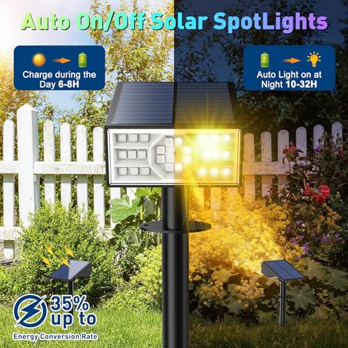 Solar Color Changing RGB Spot Lights Outdoor (2 Count)