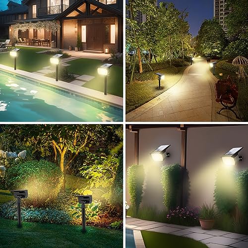 Solar Spot Lights Outdoor Waterproof Spotlight (2 Count)