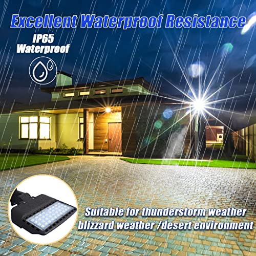 3 Pack 150W Dusk to Dawn LED Parking lot Flood Light for Building (3 Count)