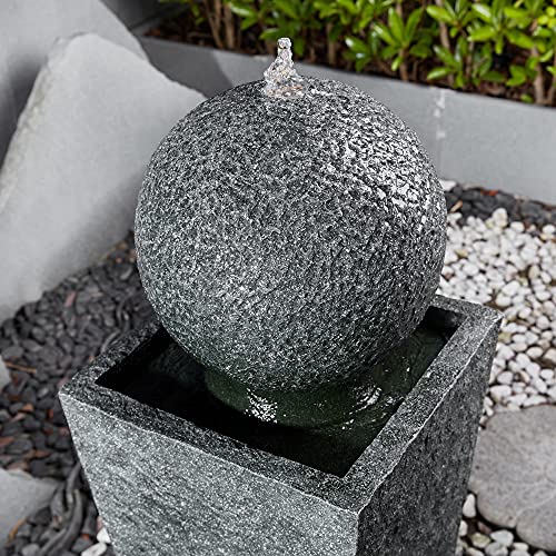 Outdoor Water Fountain with LED Light