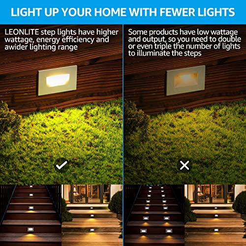 3 Pack 5CCT 120V LED Step Lights (3 Count)