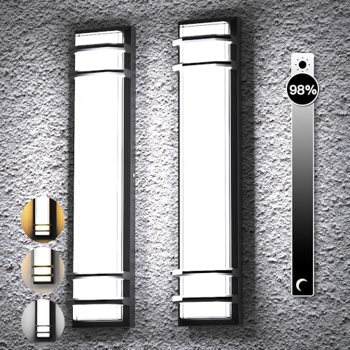 10% 100% Dimmable Outdoor Wall Lights 2Packs (2 Count)