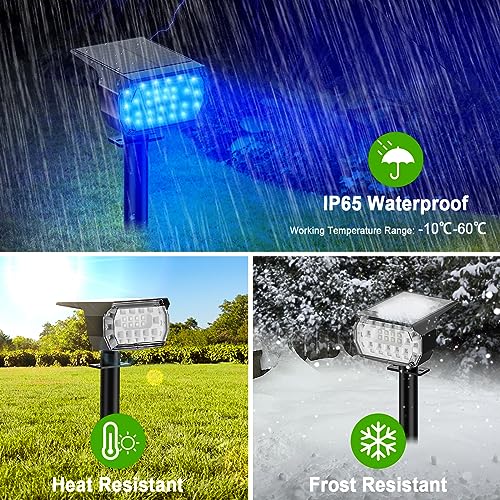 Solar Spot Lights Outdoor Color Changing (8 Count)