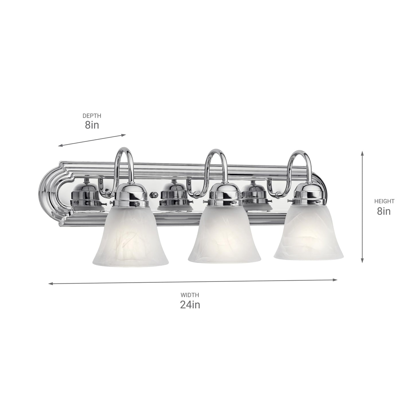 3 Light Bathroom Vanity Light