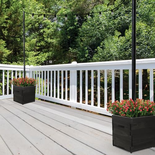 Extra Large Decorative Wooden Planter w