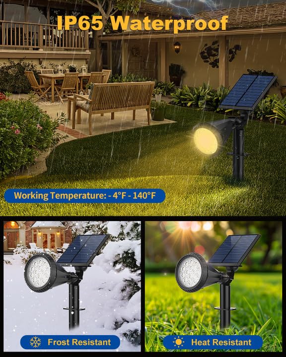 Solar Spot Lights Outdoor (8 Count)