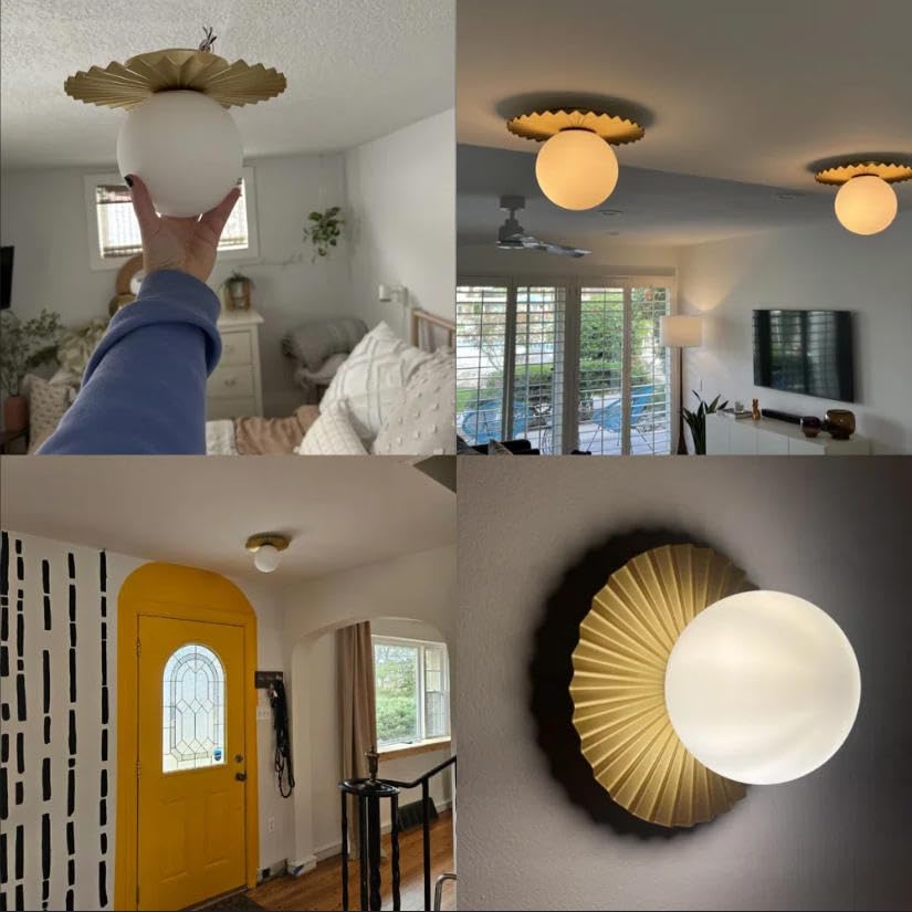 1 Light Milk Glass Pendant Light