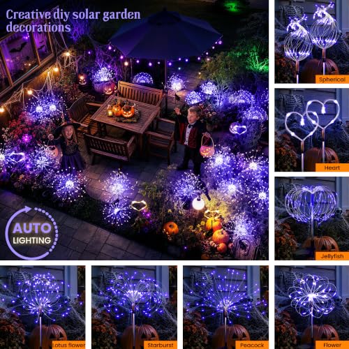 2 Pack Solar Firework Lights Outdoor (2 Count)