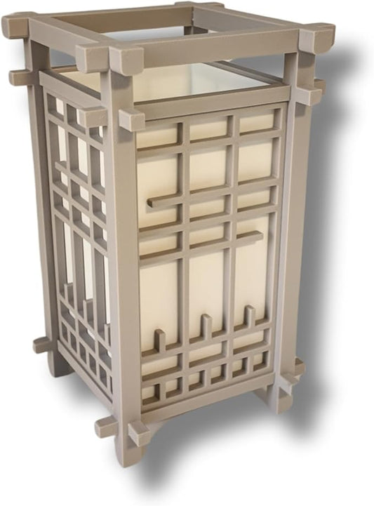 Japanese Shoji Style Lantern - Exquisite Japanese Decor for Home and Room | Unique Desk Lamp and Table Lamp Design | Mini Japanese Lantern Transforms Any Space (Ivory White (7.5in Tall) - Cordless)