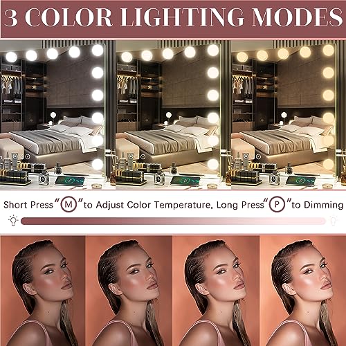 32"x24" Hollywood Vanity Mirror with Lights