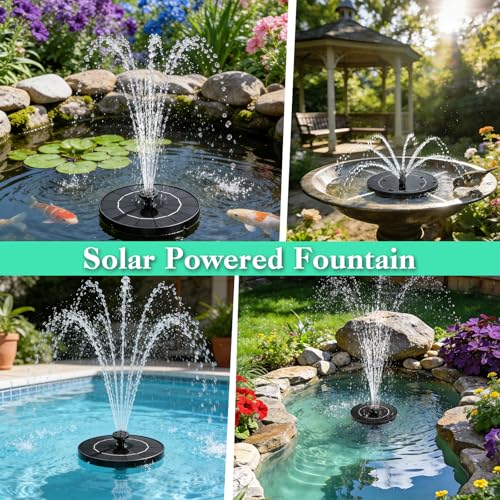 Solar Fountain for Bird Bath 3.5W Solar Powered Water Fountain Pump