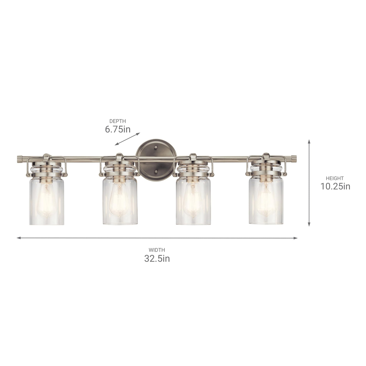 Brinley 4 Light Farmhouse Vanity Light