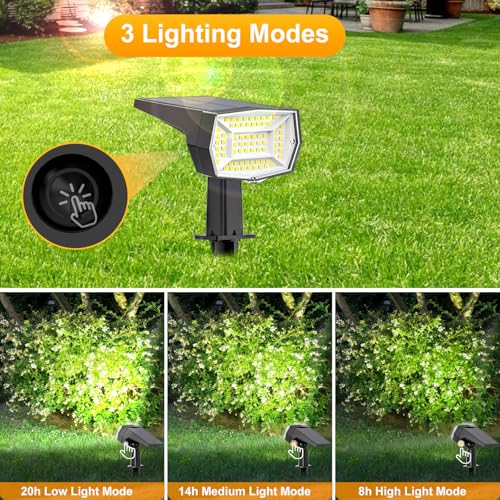 72 LEDs Solar Spot Lights Outdoor Waterproof (6 Count)