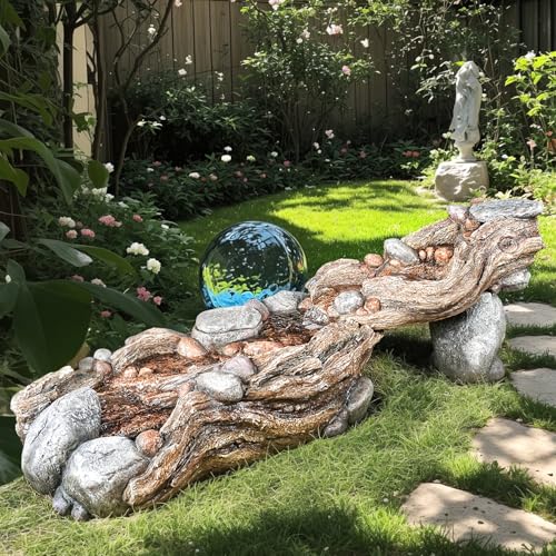 60" Long Cascading Outdoor Rock Water Fountain