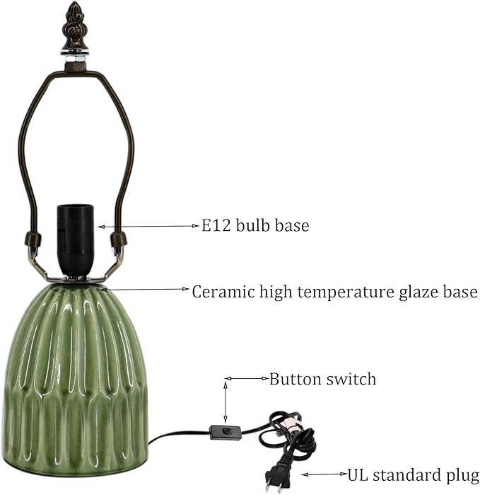 Tiffany Lamp Stained Glass Mushroom Table Lamps 6X6X12.5 Inch Sea Blue Dragonfly Style Small Night Light Ceramic Base Mini Accent Desk Light Suitable for Bedside Table Bedroom Children Room