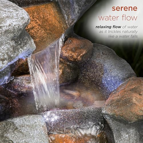 WIN1068 Outdoor Floor Rock Water Fountain with LED Lights