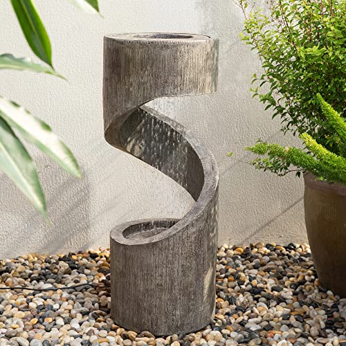 Outdoor Water Fountain with LED Light