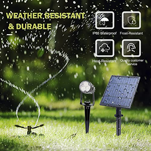 Metal Outdoor Solar Landscape Lights Solar Lights Outdoor Waterproof Solar Landscape Spotlight for Yard Landscape Lighting (8.49 Count)