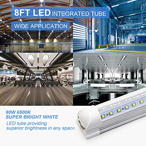 10 Pack 8ft LED Shop Light Fixture (10 Count)