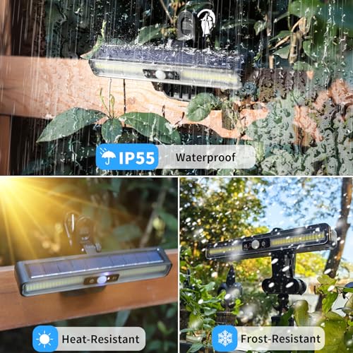 Clip On Solar Lights Outdoor with PIR Motion Sensor (4 Count)