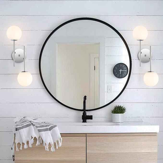 Modern Chrome Wall Sconce, 7.5" W x 20" H, G9 Base, Fully Dimmable, Ideal for Bathroom, Kitchen, Living Room, Office