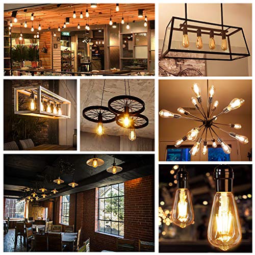 Dimmable LED Edison Light Bulbs 100W Incandescent Equivalent (4 Count)
