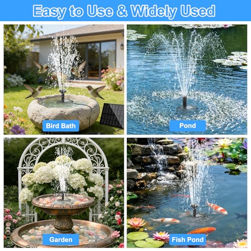Solar Fountain Pump for Bird Bath