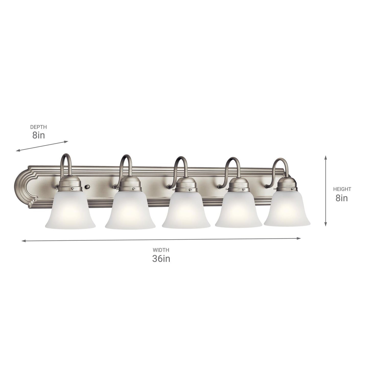 5 Light Bathroom Vanity Light